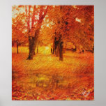 Autumn landscape poster