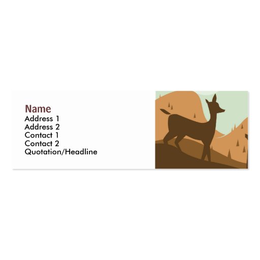 Autumn Landscape Profile Card Business Cards