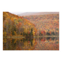 Autumn landscape with lake, Vermont, USA 2