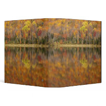 Autumn landscape with lake, Vermont, USA Binder
