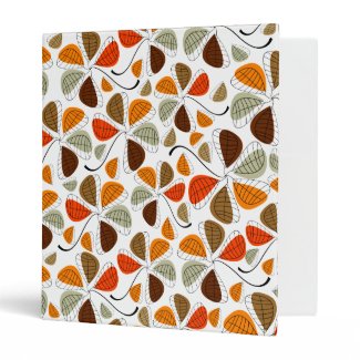 Autumn Leaf Abstract Vinyl Binder