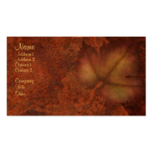 Autumn Leaf Business Cards