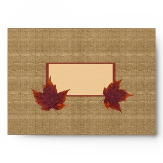 Autumn Leaf Envelope for 5