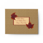 wedding packets, envelopes, leaf, leaves, rust,