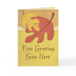 Autumn Leaf Greeting Card