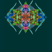 Autumn Leaf Mandala 6 Tee Shirts