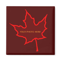 Autumn Leaf Photo Template magnets by scribbleprints Autumn Leaf Photo Template magnets