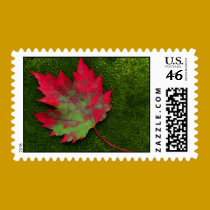 Autumn Leaf postage by write2chinu Autumn Leaf postage