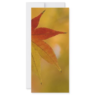 Autumn Leaf Full Color Rack Card by fantasian_angel