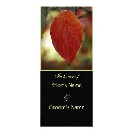 Autumn Leaf Wedding Brunch Invitations