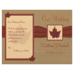 Autumn Leaf Wedding Program Custom Flyer