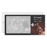 Autumn Leave We're Engaged Photo Cards