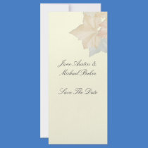 Autumn Leaves, A Wedding Save The Date Bookmark Rack Card Design