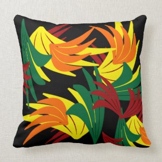 Autumn Leaves Abstract Pillow