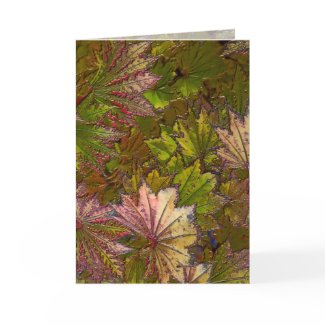 Autumn Leaves: Albert Camus - Greeting Card card