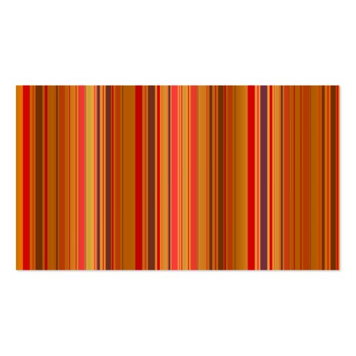 Autumn Leaves and Stripes Place Cards Business Card (back side)