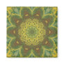 Autumn leaves birch abstract kaleidoscope magnet 2