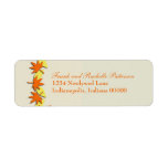 Autumn Leaves Border Return Address Labels