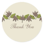 Autumn Leaves Border Stickers, Brown/Green