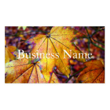 Autumn Leaves Business Card