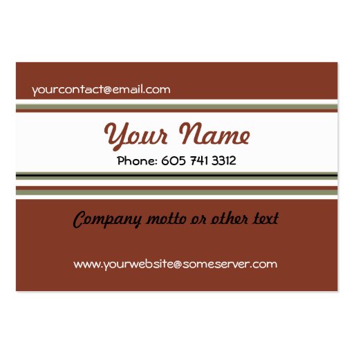 Autumn Leaves Business Card Lady and Dog (back side)