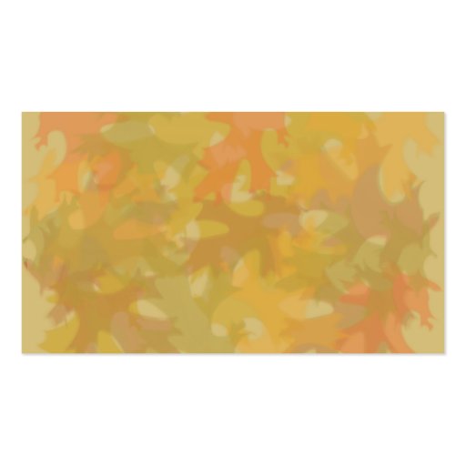 Autumn leaves, business cards (back side)