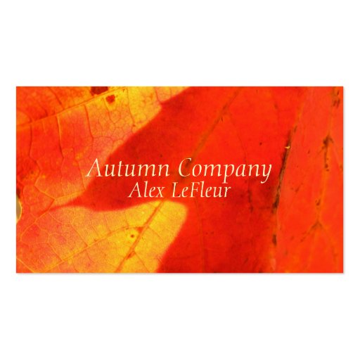 Autumn Leaves Business Cards