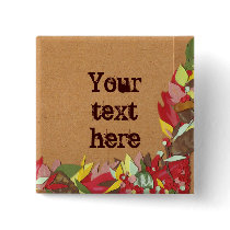 Autumn Leaves Button by Customizables Autumn Leaves Button