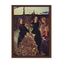 Autumn Leaves By Millais John Everett Post Cards