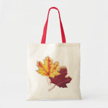 Autumn Leaves Canvas Bags