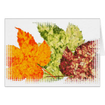 Autumn leaves cards