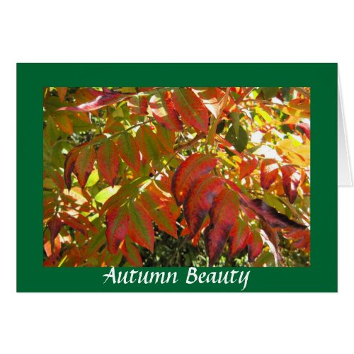 Autumn Leaves card