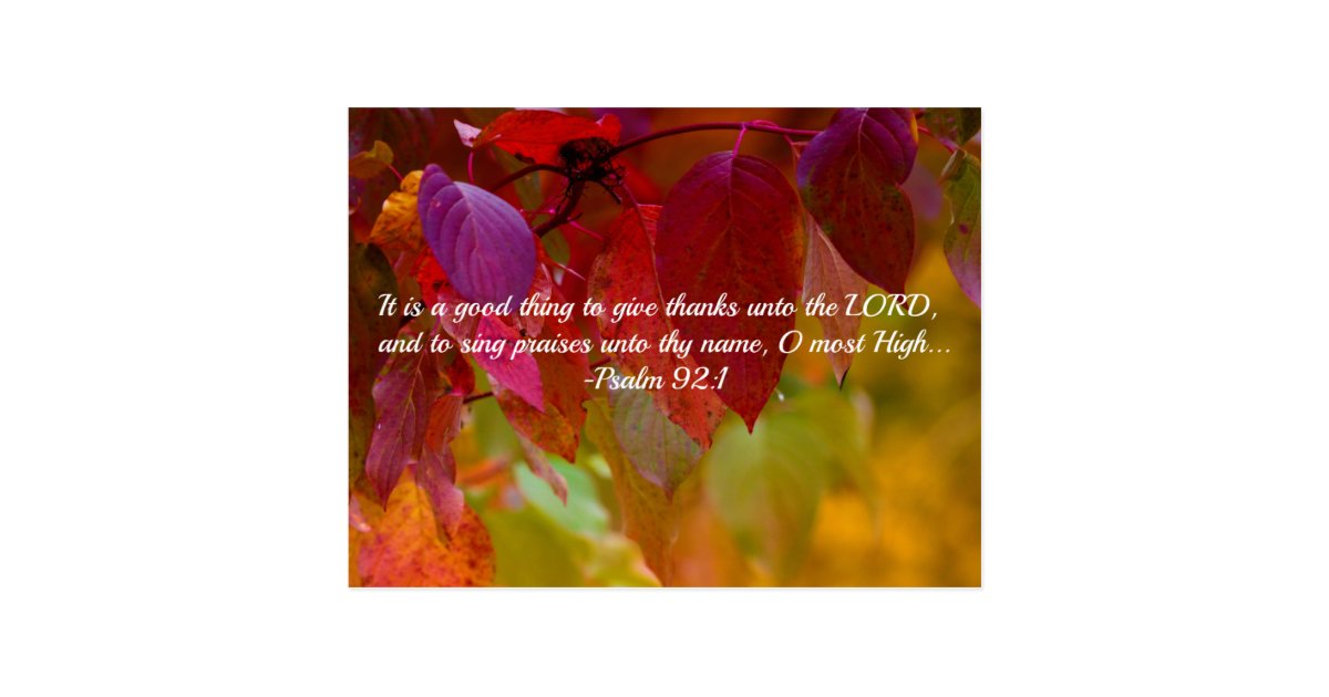autumn leaves christian bible verse psalms postcard zazzle photo postcard invitations
