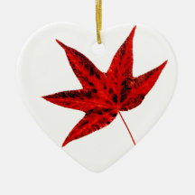 Autumn Leaves Christmas Tree Ornaments