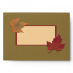Autumn Leaves Envelope for 5"x7" Sizes