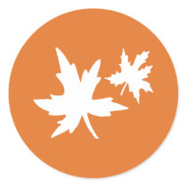 Autumn Leaves Envelope Sticker Seal