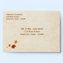Autumn Leaves envelopes