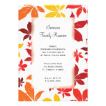 Autumn Leaves Family Reunion Invitation