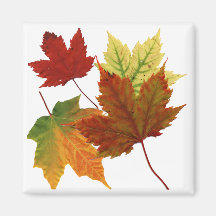 AUTUMN LEAVES FRIDGE MAGNET
