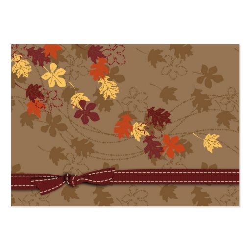Autumn Leaves Gift Tag Business Card (front side)