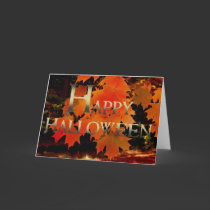 Autumn Leaves - Happy Halloween! cards
