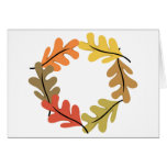 Autumn Leaves Hoop Card