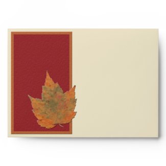 Autumn Leaves II Envelope for 5