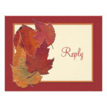 Autumn Leaves II RSVP Card 2 Custom Invitation