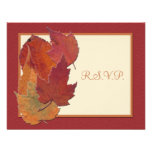 Autumn Leaves II RSVP Card Personalized Invite