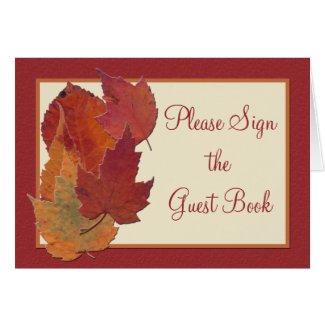 Autumn Leaves II Table Card card