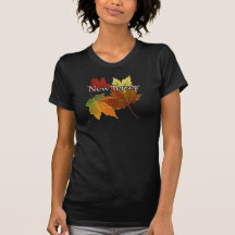 AUTUMN LEAVES IN NEW JERSEY T SHIRTS