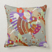 AUTUMN LEAVES IN THE WIND /BEAUTY FASHION THROW PILLOW