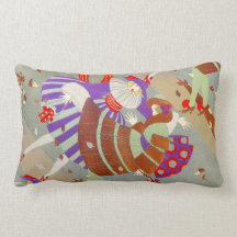 AUTUMN LEAVES IN THE WIND /BEAUTY FASHION THROW PILLOW