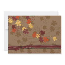 Autumn Leaves Invitation by holidayparade Autumn Leaves Invitation